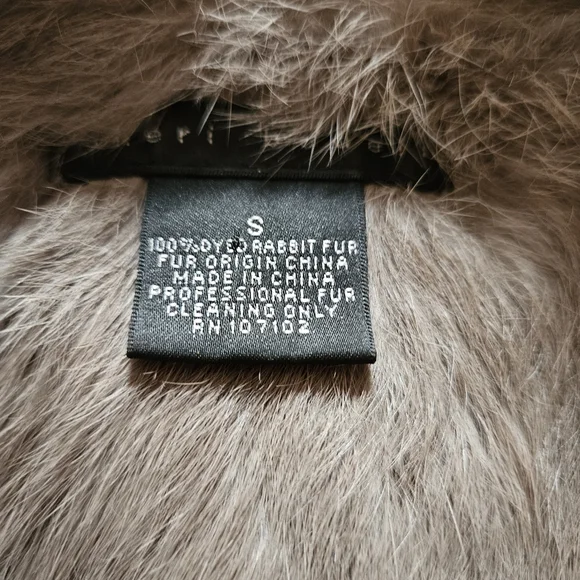 Sale! Was $79 Sheri Bodell Suede Rabbit Fur Jacket - Picture 4 of 13